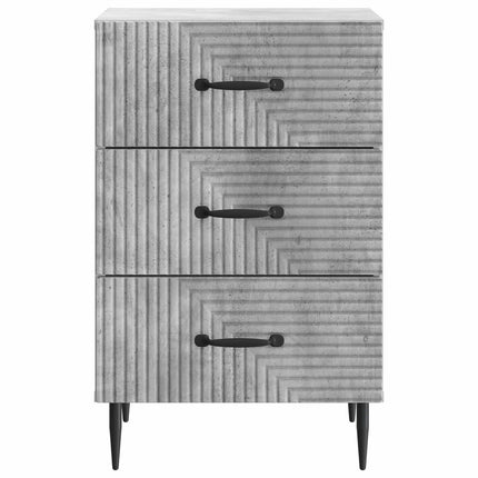 Natskab med skuffe Betongrå 43 x 41 x 66,5 cm Konstrueret træ