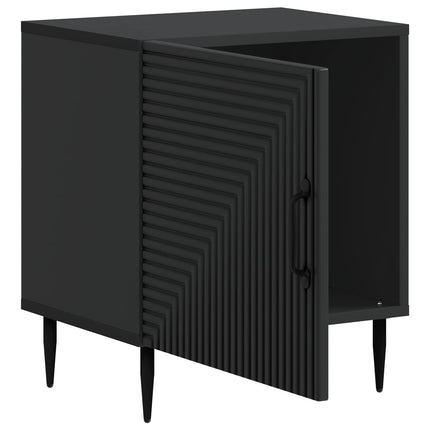 Natskab 2 stk. Sort 43 x 34,5 x 50 cm Konstrueret træ