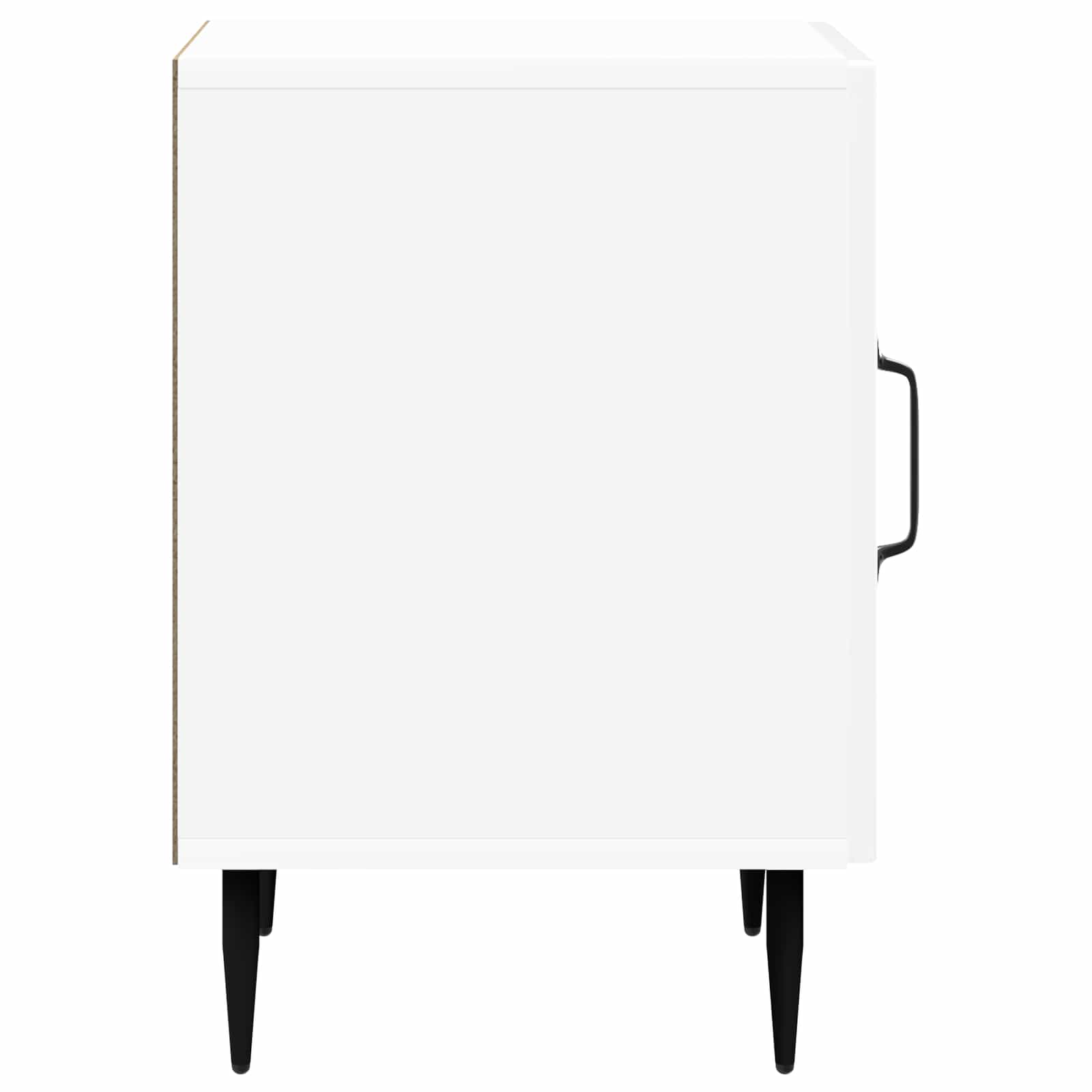 Natskab 2 pcs Hvid højglans 43 x 34,5 x 50 cm Konstrueret træ