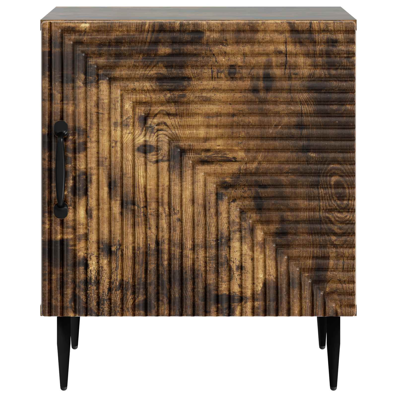 Natskab 2 pcs Røget eg 43 x 34,5 x 50 cm Konstrueret træ