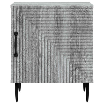 Natskab 2 stk. Grå sonoma-eg 43 x 34,5 x 50 cm Konstrueret træ