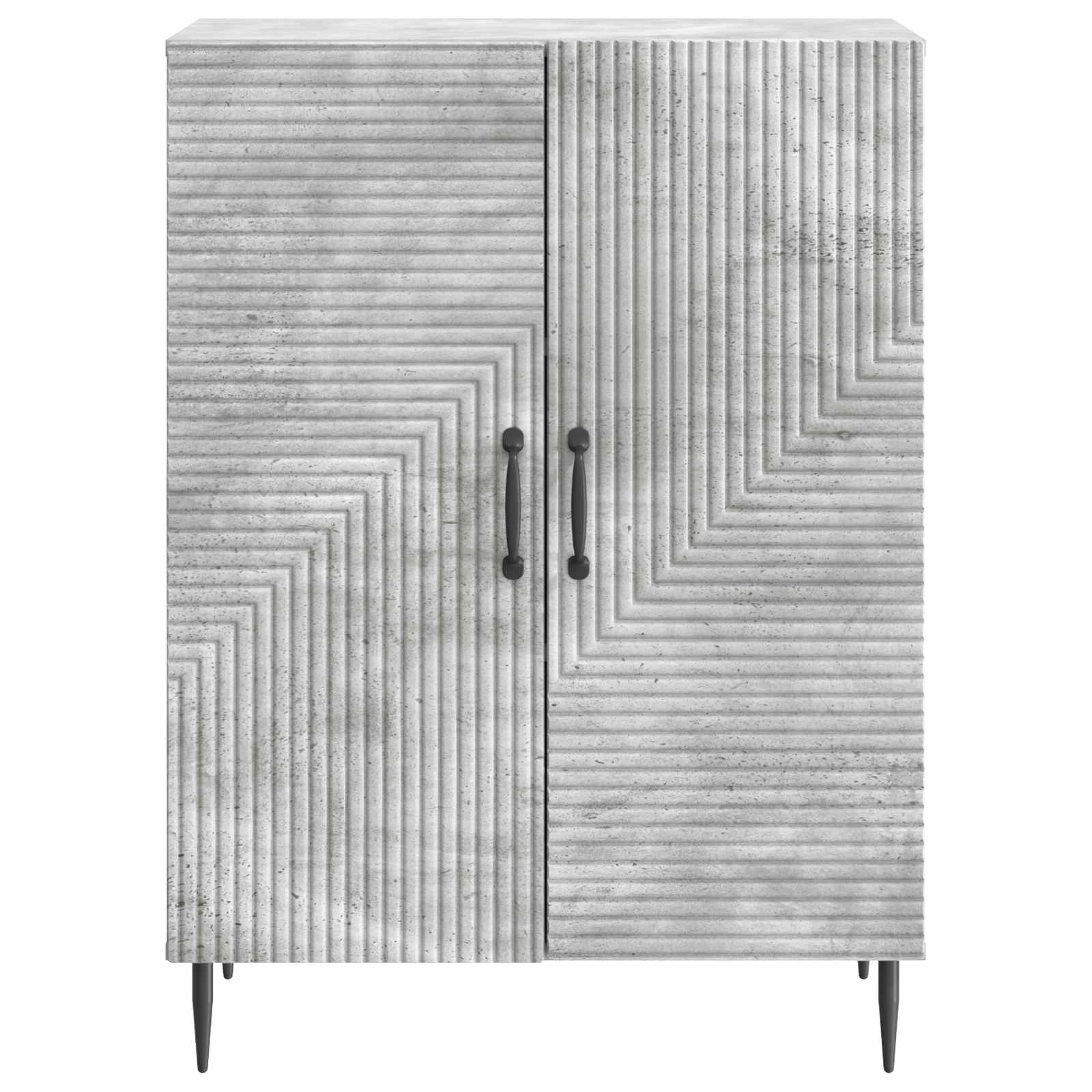 Sideboard Betongrå 66 x 34,5 x 89,5 cm Konstrueret træ
