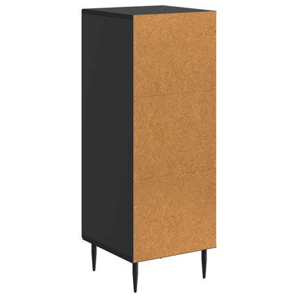 Sideboard Sort 33 x 34,5 x 89,5 cm Konstrueret træ