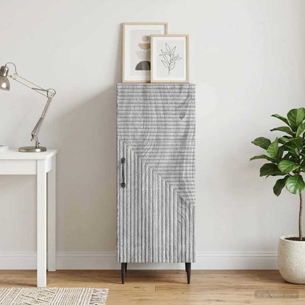 Sideboard Grå sonoma-eg 33 x 34,5 x 89,5 cm Konstrueret træ