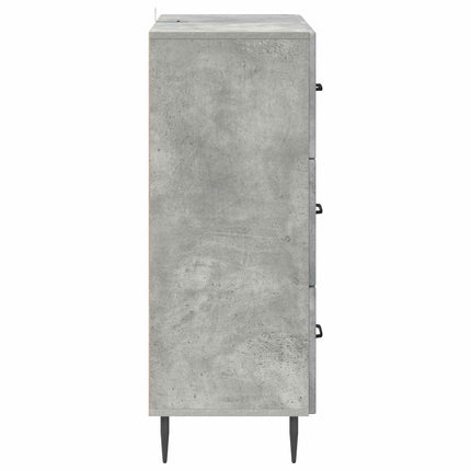 Skuffeskab Betongrå 66 x 34,5 x 89,5 cm Konstrueret træ
