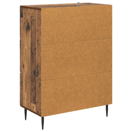Skuffeskab Gammelt træ 66 x 34,5 x 89,5 cm Konstrueret træ