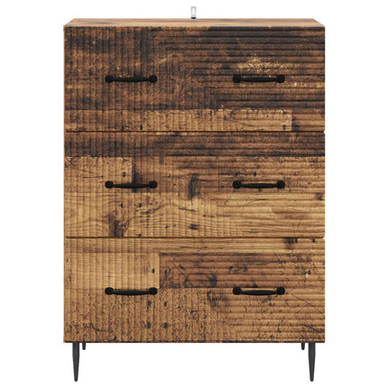 Skuffeskab Gammelt træ 66 x 34,5 x 89,5 cm Konstrueret træ