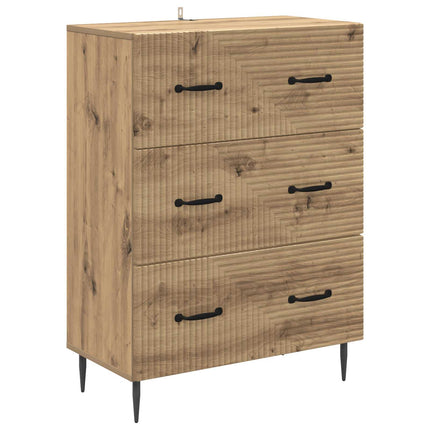 Skuffeskab 66 x 34,5 x 89,5 cm Konstrueret træ Artisan-eg
