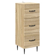 Skuffeskab Sonoma-eg 33 x 34,5 x 89,5 cm Konstrueret træ