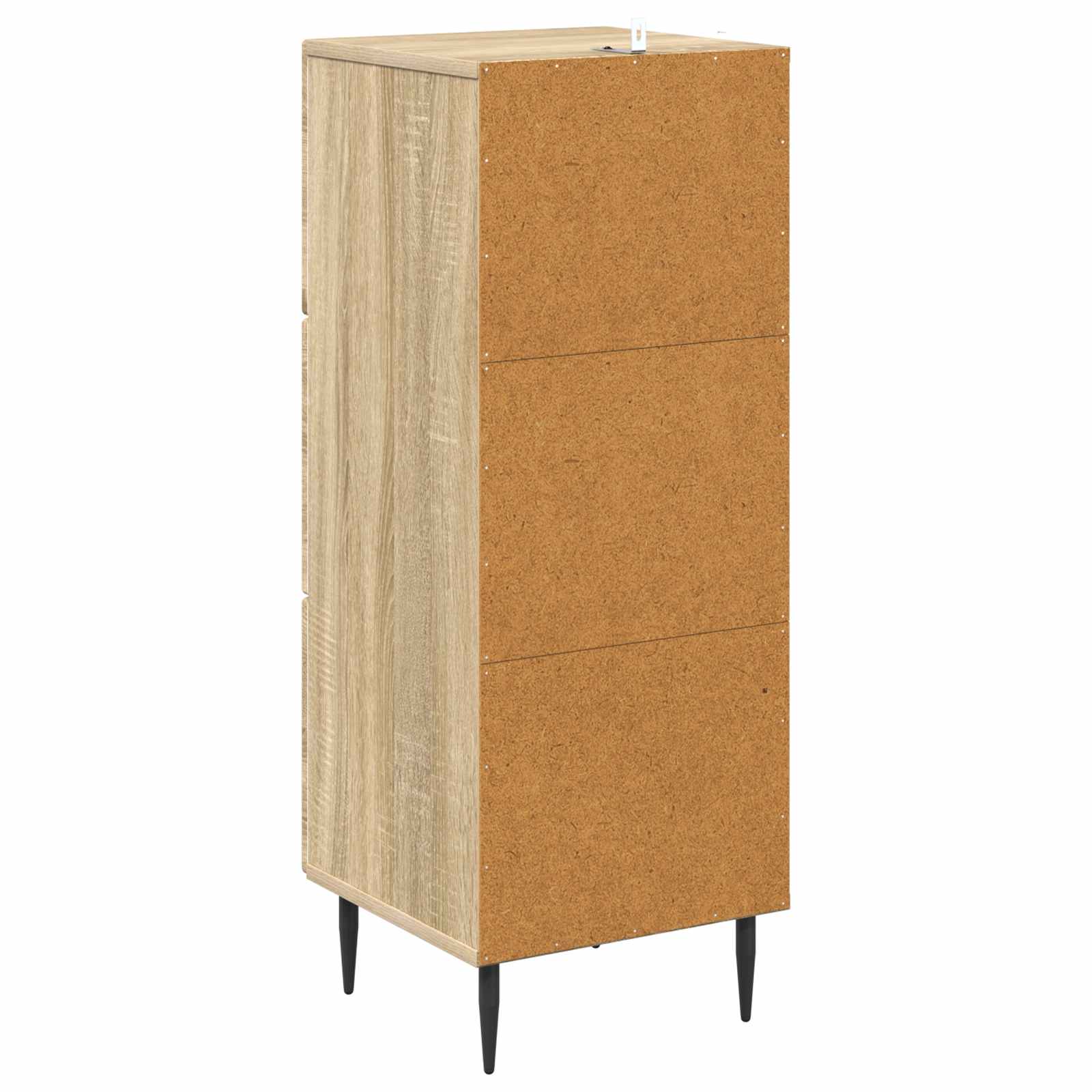 Skuffeskab Sonoma-eg 33 x 34,5 x 89,5 cm Konstrueret træ