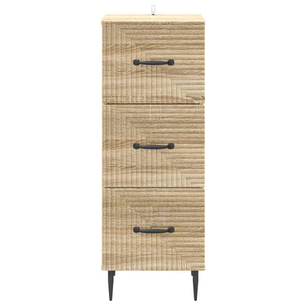 Skuffeskab Sonoma-eg 33 x 34,5 x 89,5 cm Konstrueret træ