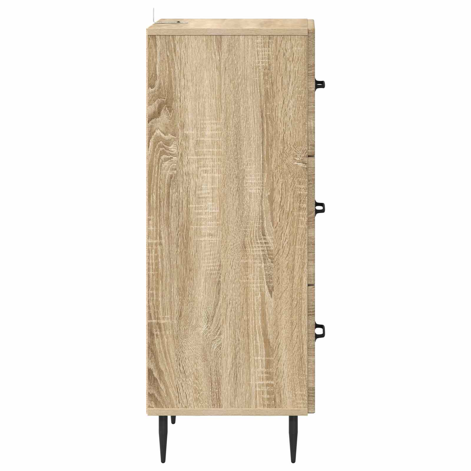 Skuffeskab Sonoma-eg 33 x 34,5 x 89,5 cm Konstrueret træ