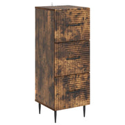 Skuffeskab Røget eg 33 x 34,5 x 89,5 cm Konstrueret træ