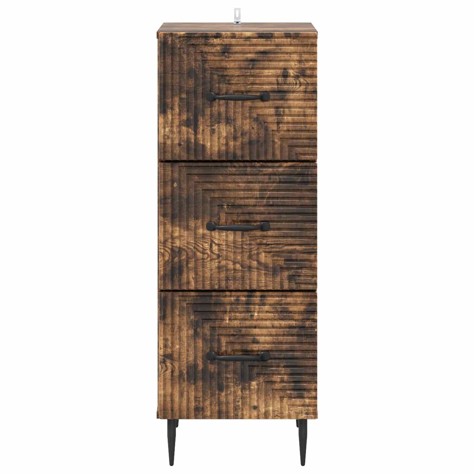 Skuffeskab Røget eg 33 x 34,5 x 89,5 cm Konstrueret træ