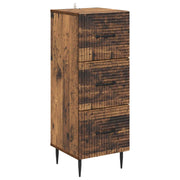 Skuffeskab Gammelt træ 33 x 34,5 x 89,5 cm Konstrueret træ