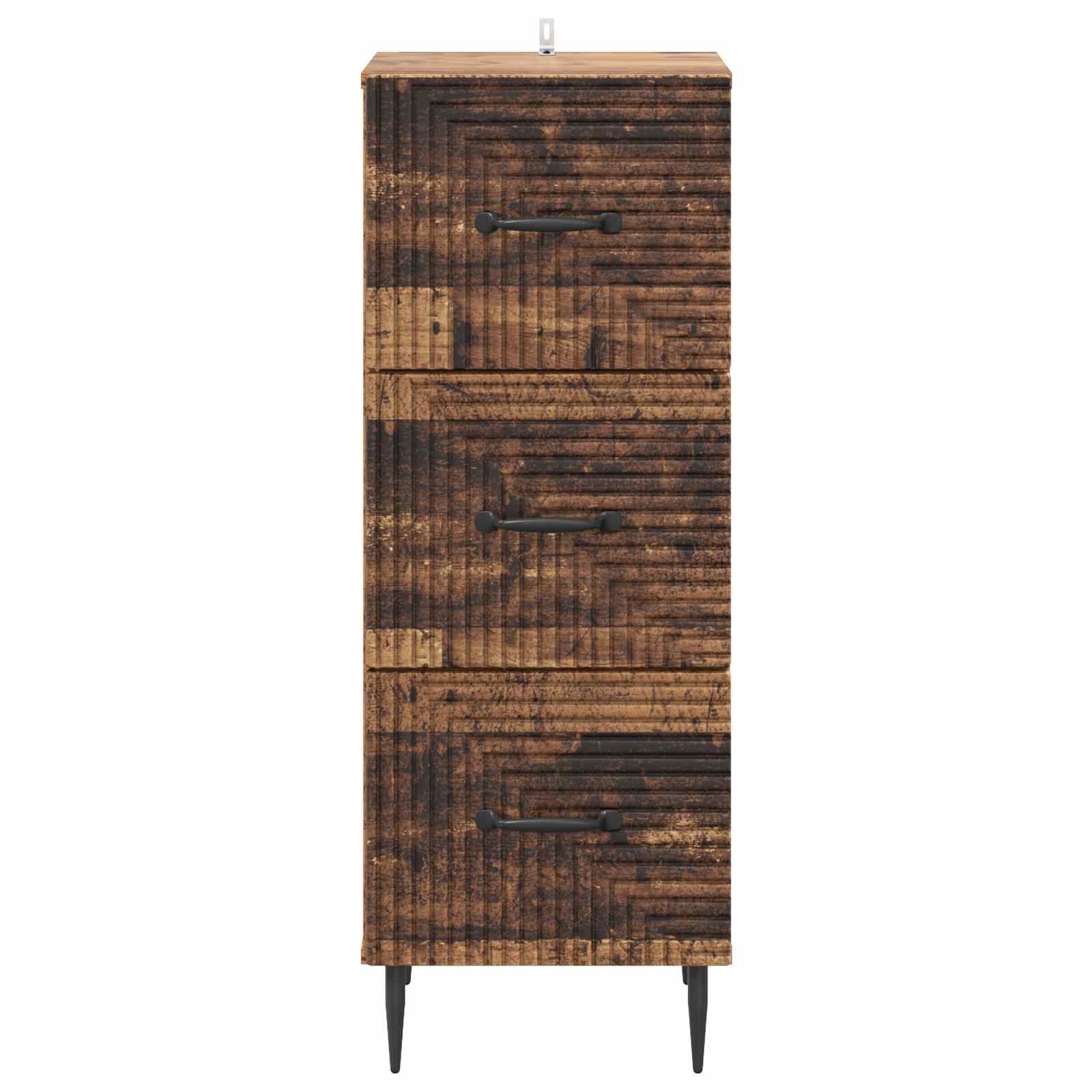 Skuffeskab Gammelt træ 33 x 34,5 x 89,5 cm Konstrueret træ