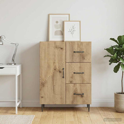 Sideboard Artisan-eg 66 x 34,5 x 89,5 cm Konstrueret træ