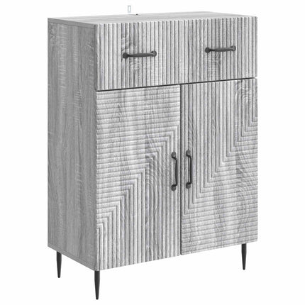 Sideboard Grå sonoma-eg 66 x 34,5 x 89,5 cm Konstrueret træ