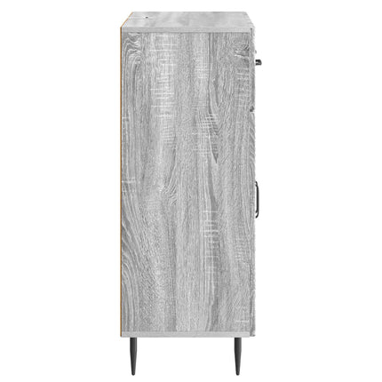 Sideboard Grå sonoma-eg 66 x 34,5 x 89,5 cm Konstrueret træ