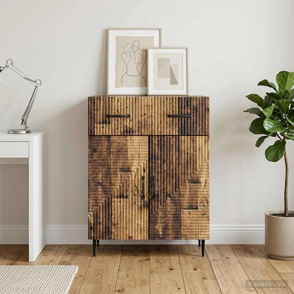 Sideboard Gammelt træ 66 x 34,5 x 89,5 cm Konstrueret træ
