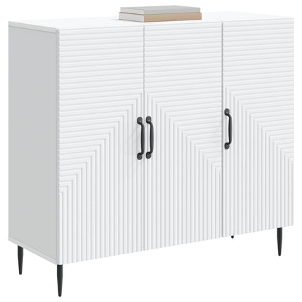 Sideboard Hvid 89 x 34,5 x 80 cm Konstrueret træ
