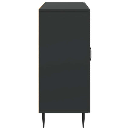 Sideboard Sort 89 x 34,5 x 80 cm Konstrueret træ