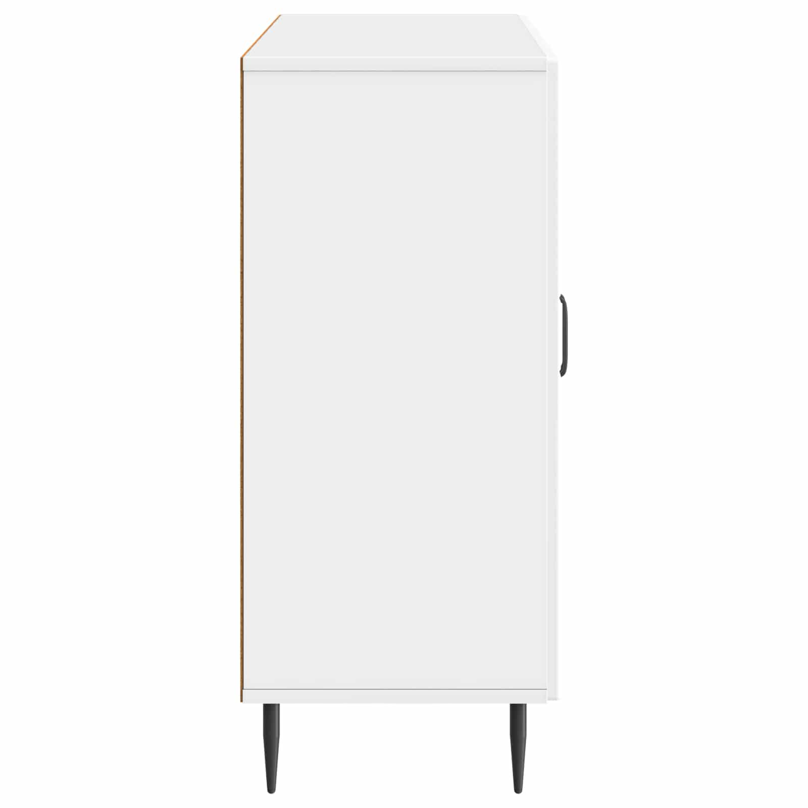 Sideboard Hvid højglans 89 x 34,5 x 80 cm Konstrueret træ