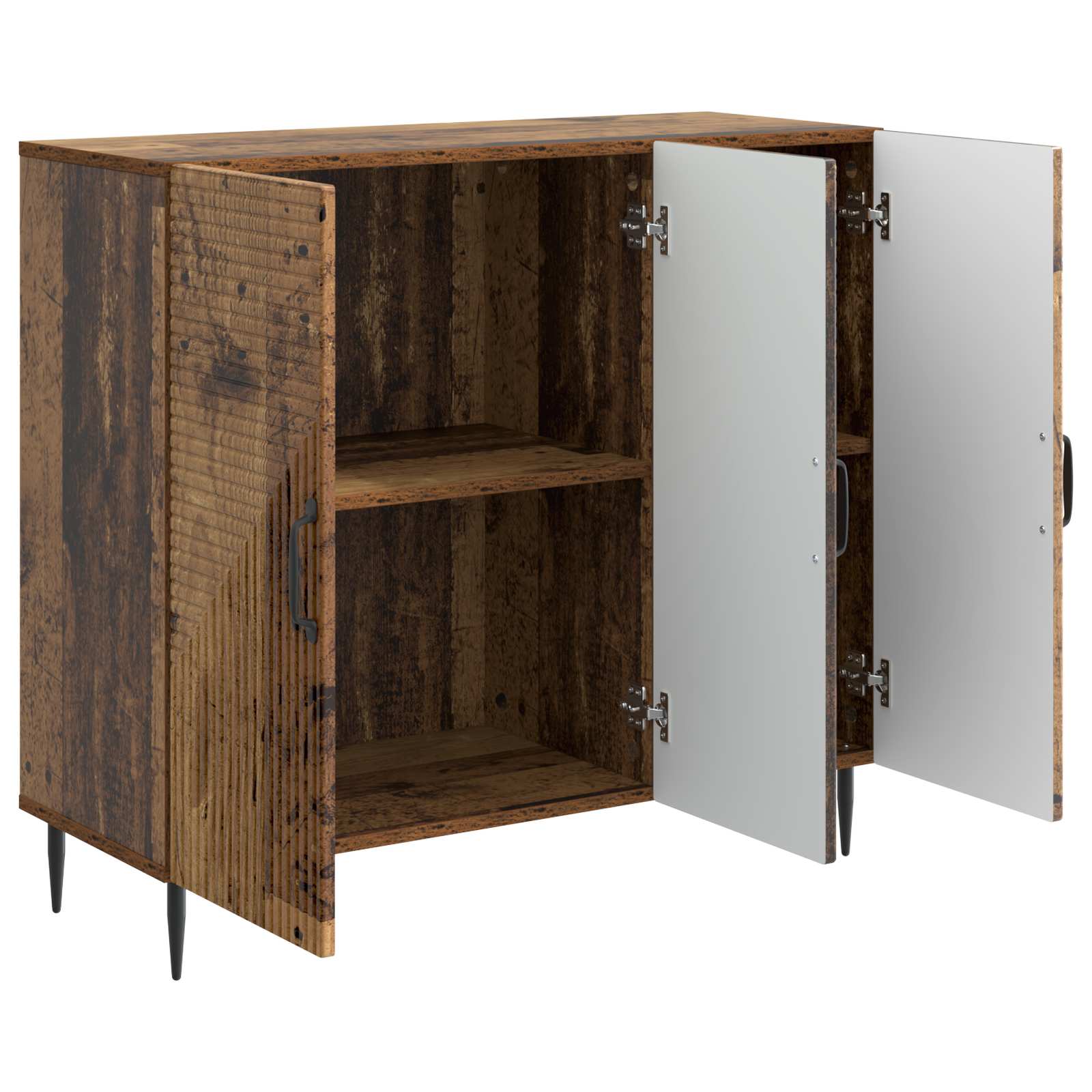 Sideboard Gammelt træ 89 x 34,5 x 80 cm Konstrueret træ