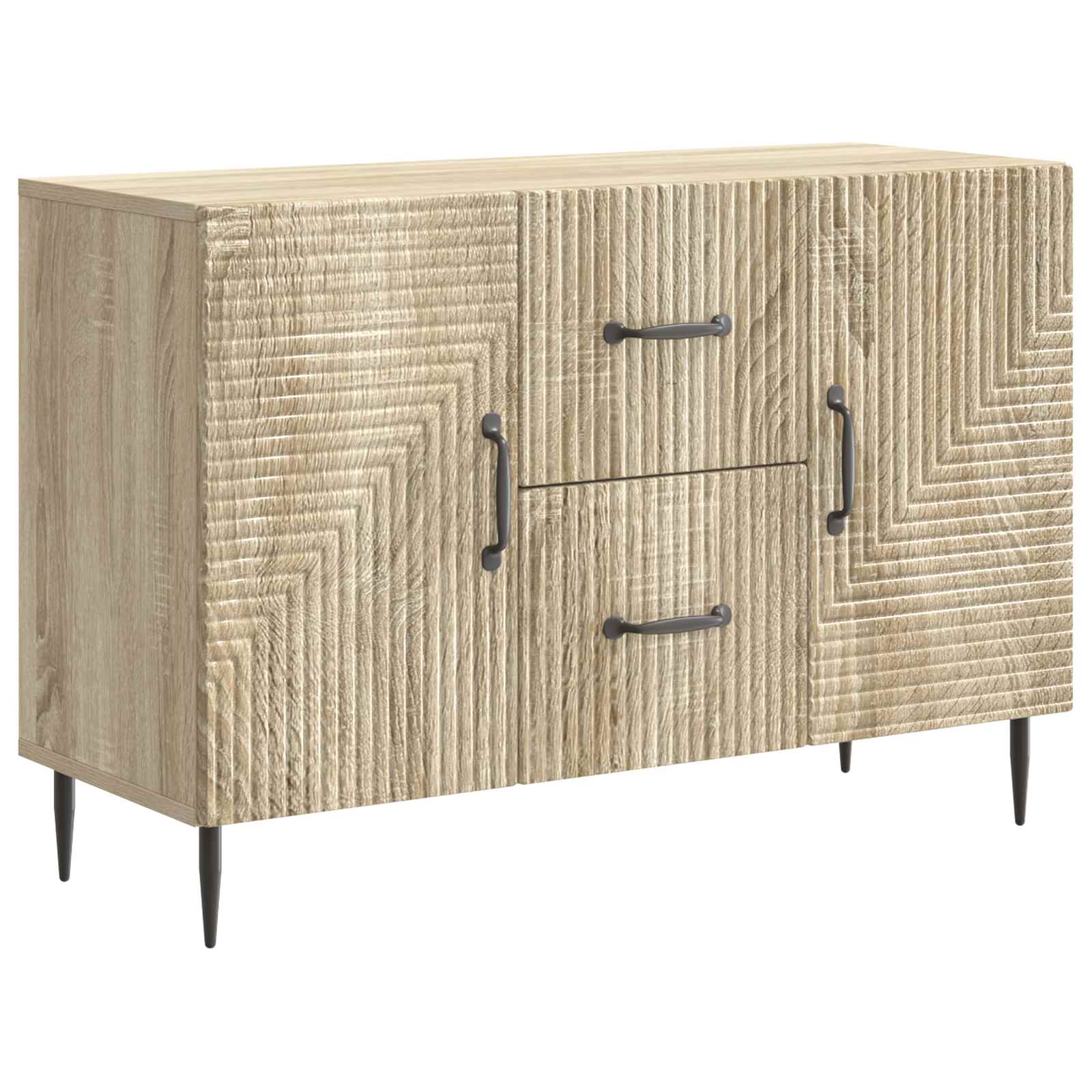 Sideboard Sonoma-eg 89 x 34,5 x 60 cm Konstrueret træ