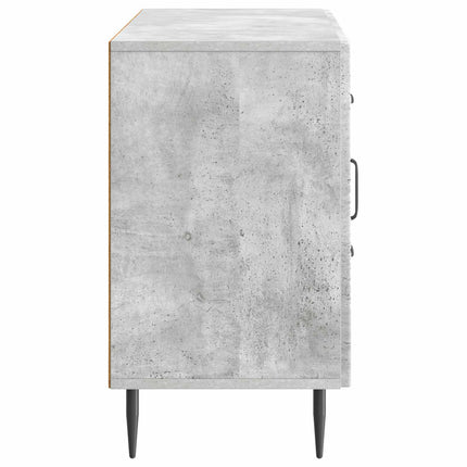 Sideboard med skuffe Betongrå 89 x 34,5 x 60 cm Konstrueret træ