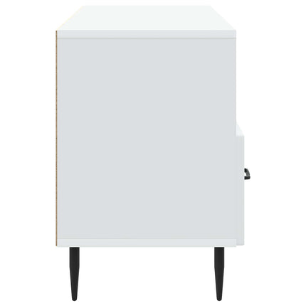TV-skab med skuffe Hvid 102 x 34,5 x 50 cm Konstrueret træ