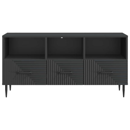 TV-skab med skuffe Sort 102 x 34,5 x 50 cm Konstrueret træ