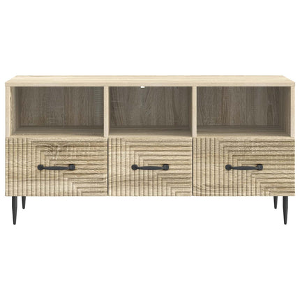 TV-skab med skuffe Sonoma-eg 102 x 34,5 x 50 cm Konstrueret træ