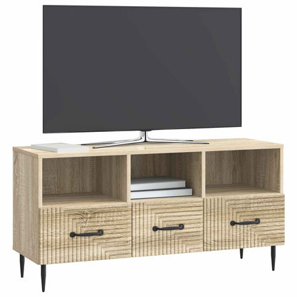 TV-skab med skuffe Sonoma-eg 102 x 34,5 x 50 cm Konstrueret træ