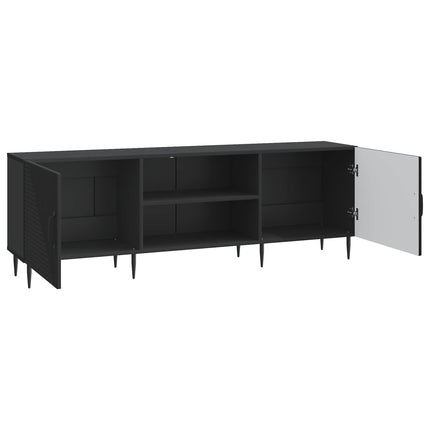 TV-skab Sort 150 x 31 x 50 cm Konstrueret træ