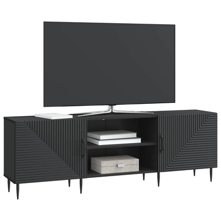 TV-skab Sort 150 x 31 x 50 cm Konstrueret træ