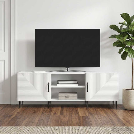 TV-skab 150 x 31 x 50 cm Hvid højglans Konstrueret træ