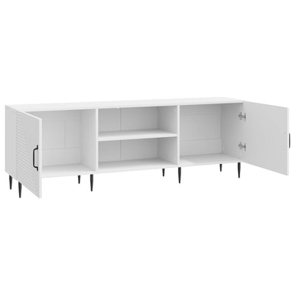 TV-skab 150 x 31 x 50 cm Hvid højglans Konstrueret træ