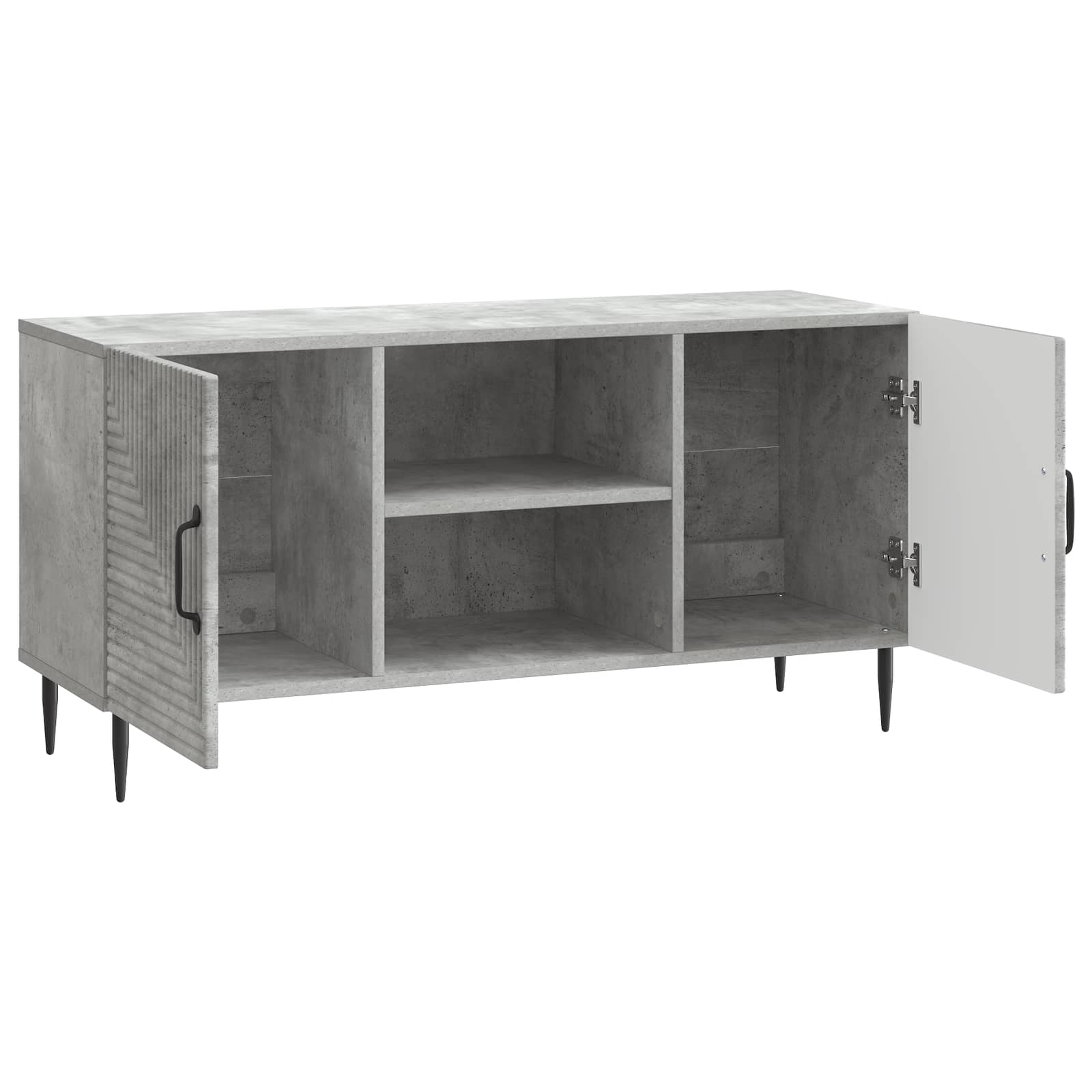 TV-skab Betongrå 102 x 34,5 x 50 cm Konstrueret træ