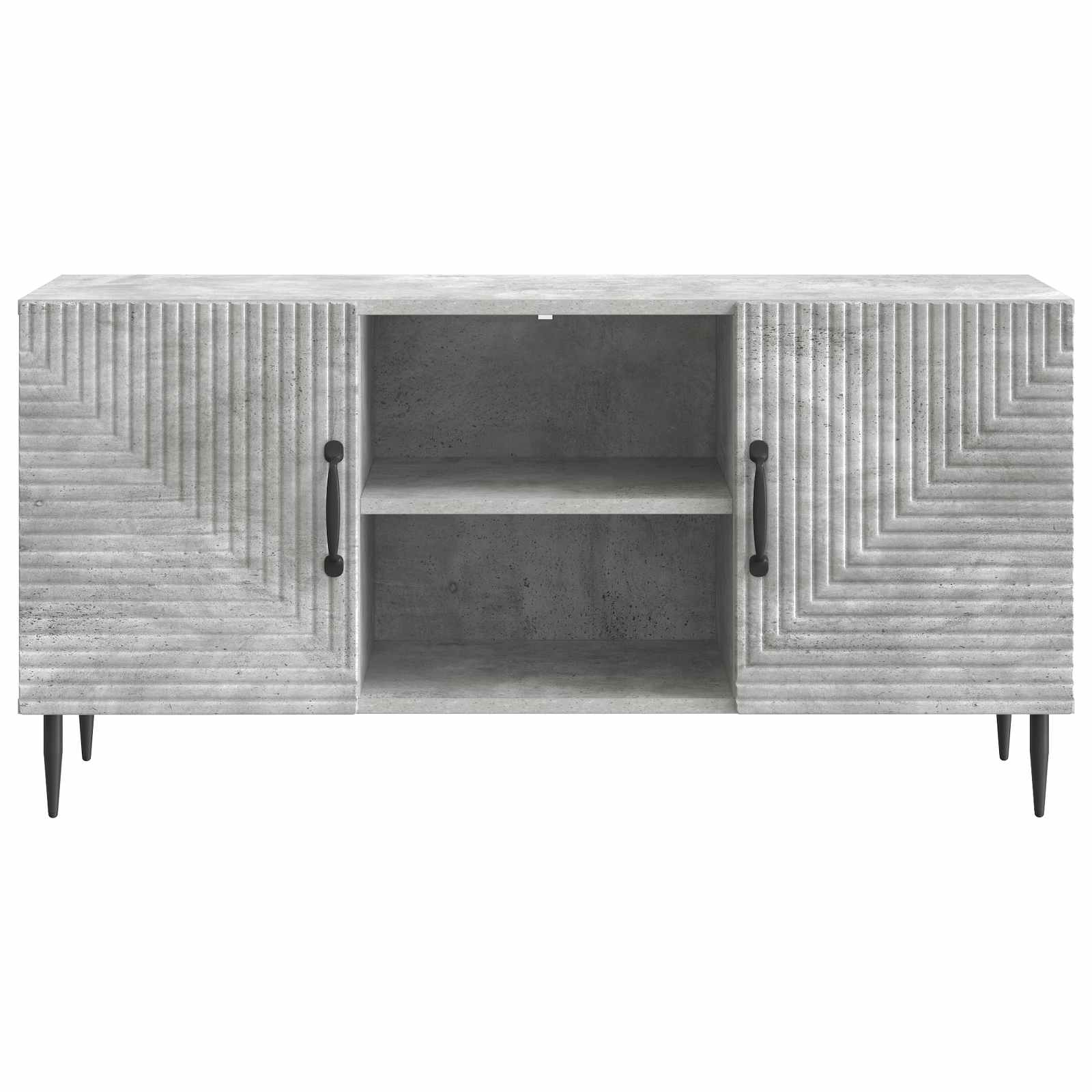 TV-skab Betongrå 102 x 34,5 x 50 cm Konstrueret træ