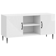 TV-skab Hvid højglans 102 x 34,5 x 50 cm Konstrueret træ