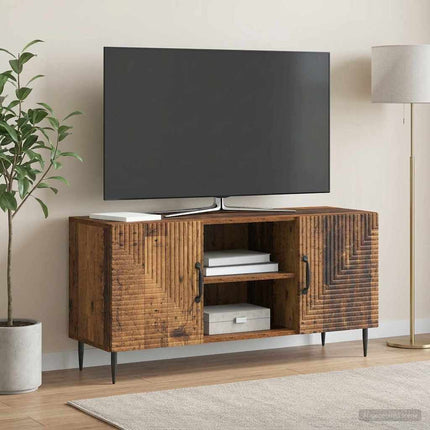 TV-skab Gammelt træ 102 x 34,5 x 50 cm Konstrueret træ