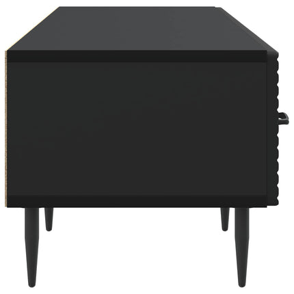 TV-skab med skuffe Sort 147 x 34,5 x 30 cm Konstrueret træ