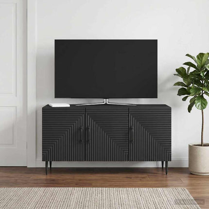 TV-skab Sort 99 x 34,5 x 50 cm Konstrueret træ