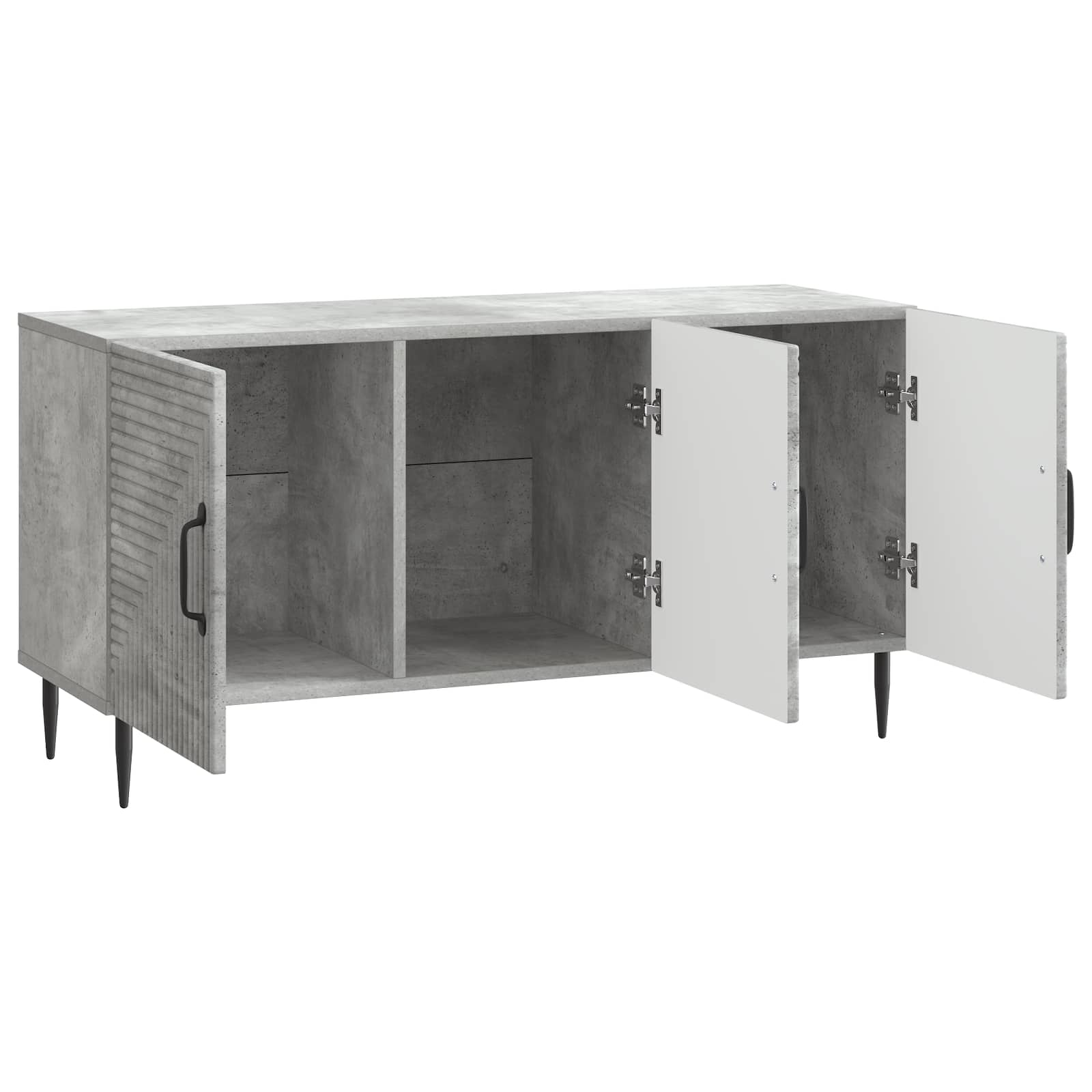 TV-skab Betongrå 99 x 34,5 x 50 cm Konstrueret træ