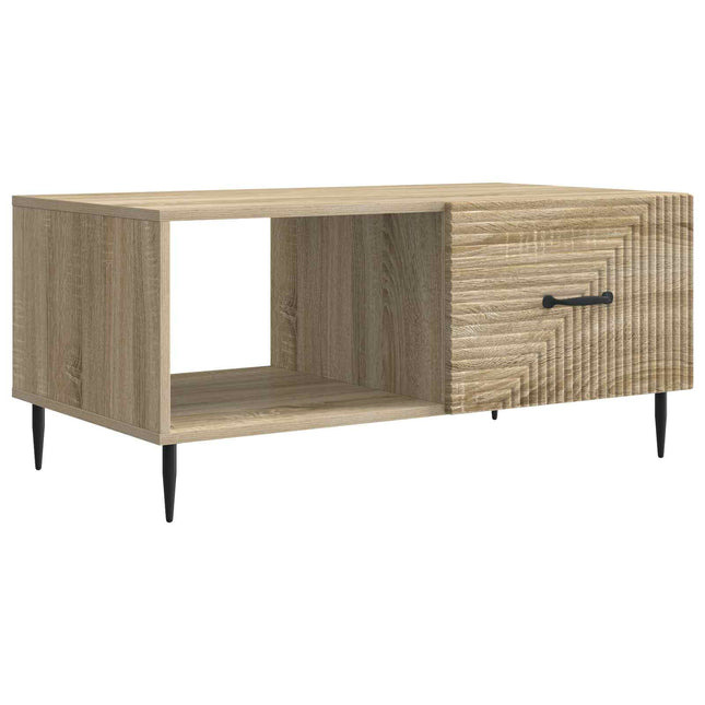 Sofabord Sonoma-eg 90 x 50 x 40 cm Konstrueret træ