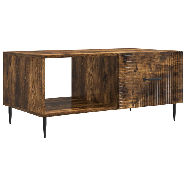 Sofabord Røget eg 90 x 50 x 40 cm Konstrueret træ