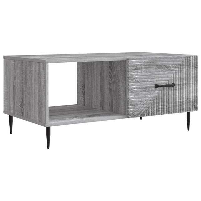Sofabord Grå sonoma-eg 90 x 50 x 40 cm Konstrueret træ