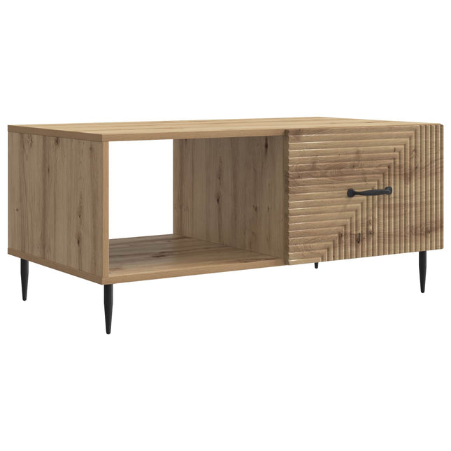 Sofabord Artisan-eg 90 x 50 x 40 cm Konstrueret træ