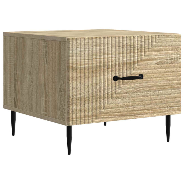 Sofabord med skuffe Sonoma-eg 49 x 50 x 40 cm Konstrueret træ